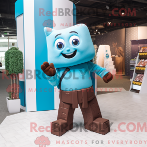 Cyan Chocolate Bars mascot...
