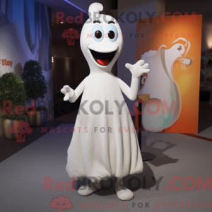 White Aglet mascot costume...