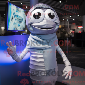 Sølv Gyro maskot drakt...