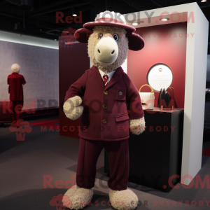 Maroon Merino Sau maskot...