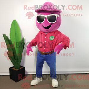 Magenta Strawberry mascot...