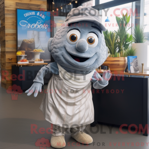 Postava maskota Grey Fish...
