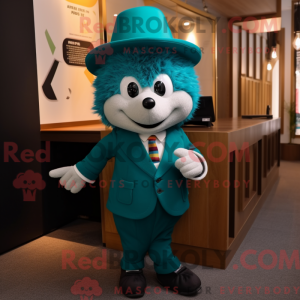 Teal Hedgehog mascot...