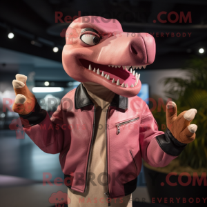 Pink Dimorphodon maskot...