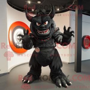 Black Devil maskot kostume...