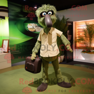 Olive Emu maskotdraktfigur...