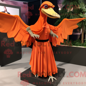 Orange Pterodactyl maskot...