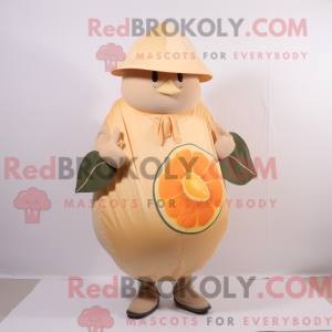 Beige Grapefruit mascot...