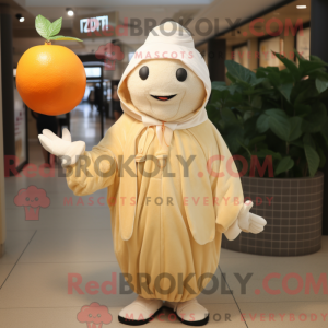 Beige Grapefruit mascot...