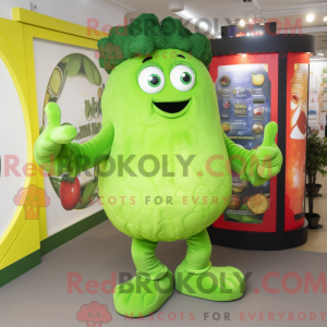 Postava maskota Lime Green...