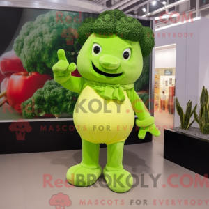 Postava maskota Lime Green...