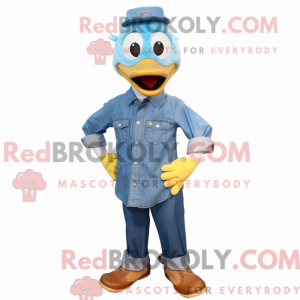 Blue Duck mascottekostuum...