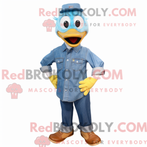 Maskottchenkostüm Blue Duck...