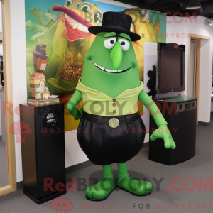 Grøn Fajitas maskot kostume...