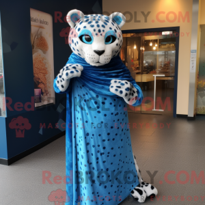 Blue Cheetah mascot costume...