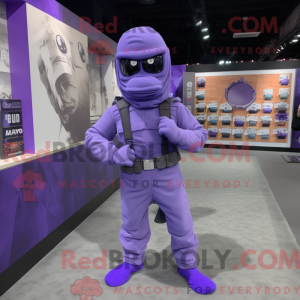 Lavender Commando mascot...