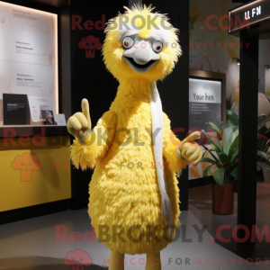 Yellow Ostrich mascot...