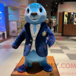 Sky Blue Seal mascot...