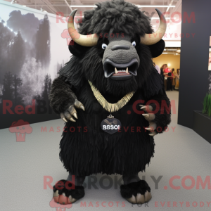 Black Bison maskot kostyme...