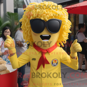Yellow Ramen mascot costume...