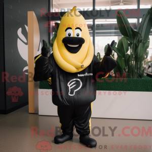 Black Baa mascot costume...