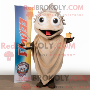 Beige Fish Tacos mascot...