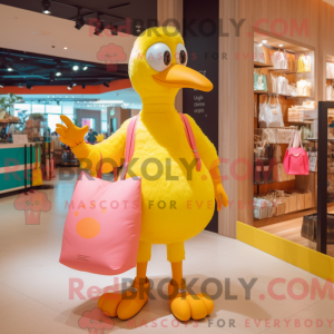 Yellow Flamingo mascot...