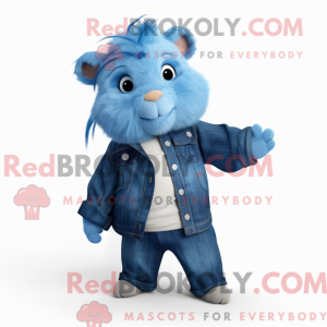 Blue Guinea Pig mascot...