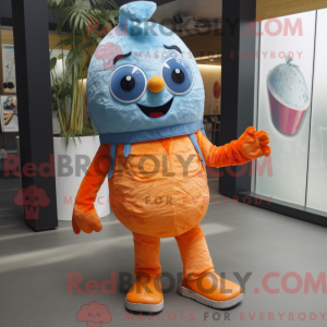 Orange Ice mascot costume...