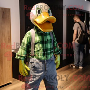 Lime Green Goose mascot...
