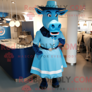 Blue Steak mascot costume...