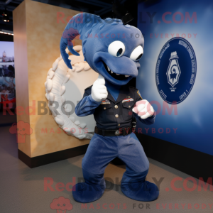 Navy Hydra maskot kostume...