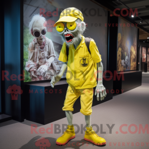 Lemon Yellow Zombie mascot...