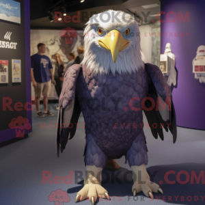 Purple Haast S Eagle mascot...