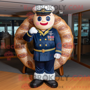 Navy Donut-maskotdraktfigur...