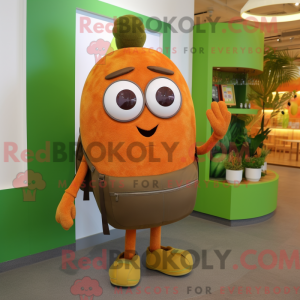 Olive Orange mascot costume...