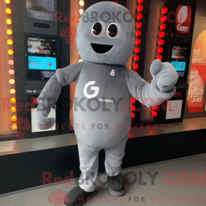 Gray Aglet mascot costume...