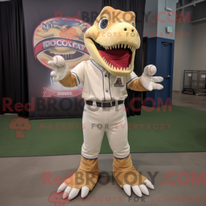 Beige Spinosaurus mascot...