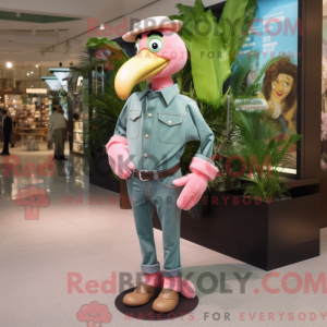 Olive Flamingo mascot...