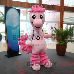 Máscara Rosa Sea Horse com...