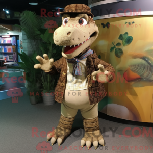 Brown Crocodile mascot...