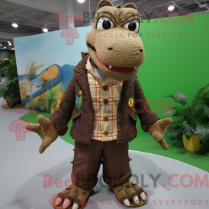 Brown Crocodile mascot...