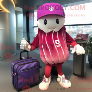 Magenta Jellyfish mascot...