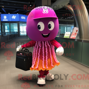 Magenta Jellyfish mascot...