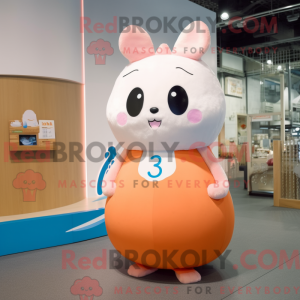 Peach Ermine mascot costume...