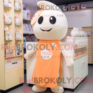 Peach Ermine mascot costume...