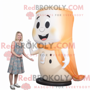 Peach Ermine mascot costume...
