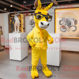 Yellow Donkey mascot...