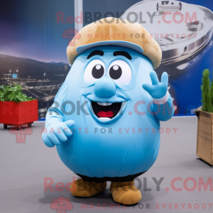 Máscara de batata azul...