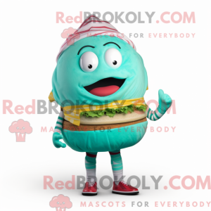 Turkis hamburger maskot...